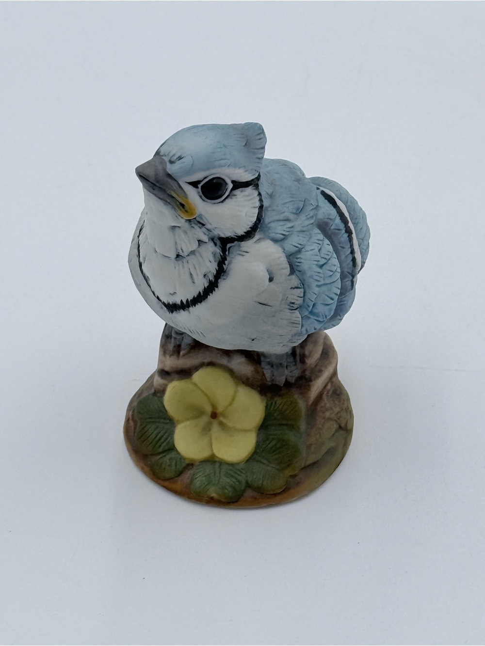 Vintage Baby Bluebird, Bird Figurines Collection, #6350, Andrea by Sadek, Japan